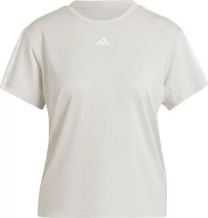 Koszulka damska adidas Aeroready Train Essentials 3-Stripes Tee beżowa HZ5681-XS - Bluzki damskie - miniaturka - grafika 1