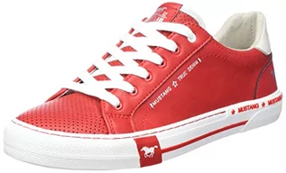 Sneakersy damskie - MUSTANG Damskie 1353-301 sneakersy, czerwone, 39 EU - grafika 1