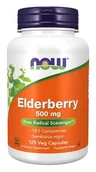 Suplementy naturalne - NOW Foods - Czarny Bez, 500mg, 120 vkaps - miniaturka - grafika 1