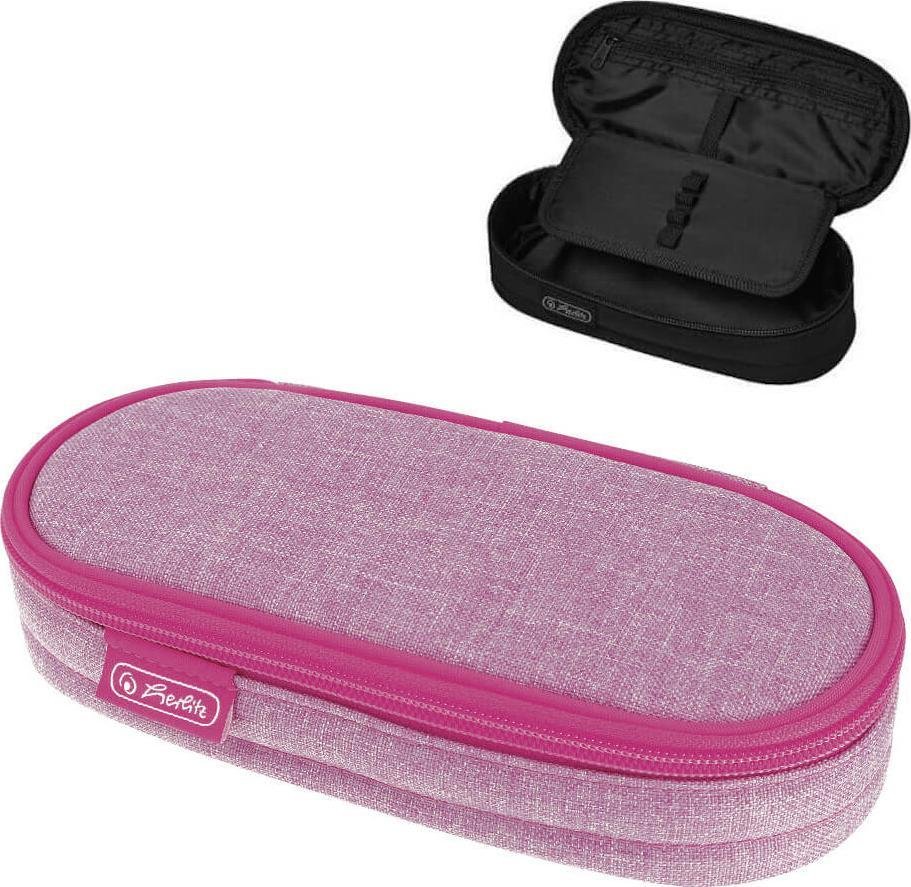 Piórnik Herlitz herlitz Faulenzer Etui Knitted Fabric Rose