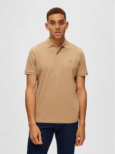 Selected Homme Polo 16087839 Beżowy Regular Fit - Koszulki męskie - miniaturka - grafika 1