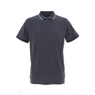 Koszulki męskie - Teddy Smith - Pasy 2 MC - Męska koszulka polo - Casual - Ciemny Granatowy, Total Navy/Print Biały, S - miniaturka - grafika 1