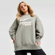 Bluzy damskie - NIKE BLUZA W NSW FLC OS CREW GLS GYM LIFE - Nike - miniaturka - grafika 1