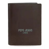 Portfele - Pepe Jeans Głęboki pionowy portfel z portmonetką brązowy 8,5x10,5x1 cm Skóra by Joumma Bags, Brązowy brązowy, Talla única, Pionowy portfel z portfelem - miniaturka - grafika 1