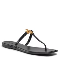 Klapki i japonki damskie - Japonki Tory Burch Roxanne 137704 Perfect Black/Gold 013 - miniaturka - grafika 1