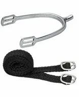 Akcesoria jeździeckie - START Ostrogi męskie z paskami CutEnd - miniaturka - grafika 1