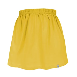 Spódnice - Żółta spódniczka dziecięca spódnica dla dziewczynki gładka 104/110 - grafika 1