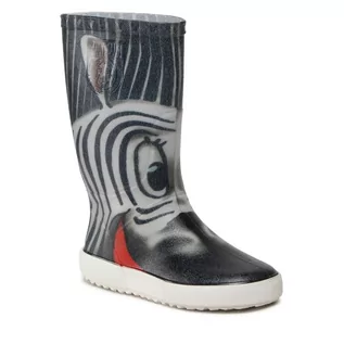 Buty dla dziewczynek - Kalosze BOATILUS - Nautic Rain Boot VAR.126 Zebra Grey - grafika 1