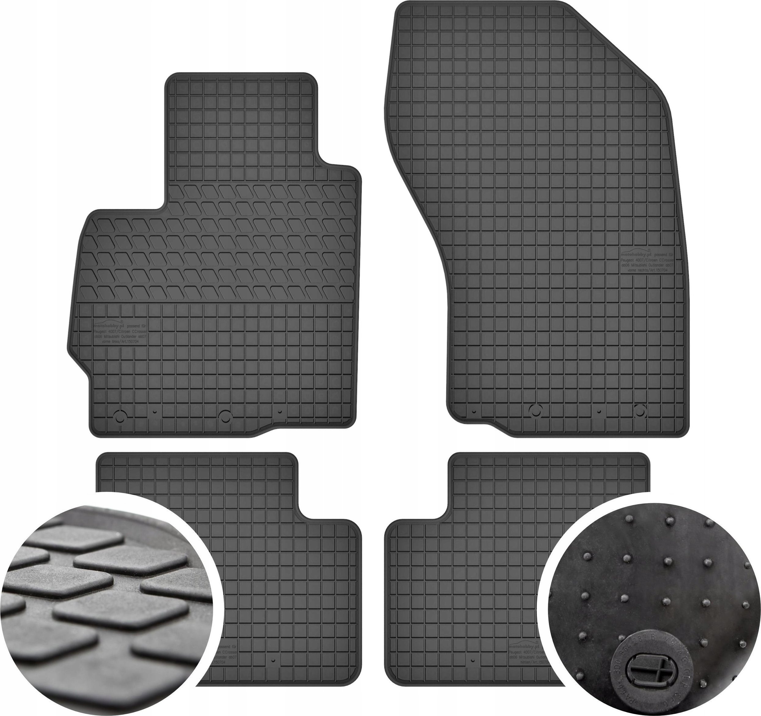 GeyerHosaja Dywaniki gumowe do Mitsubishi Outlander II