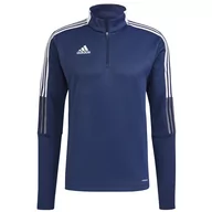 Bluzy sportowe męskie - Bluza adidas TIRO 21 Warm Top GH4463 - miniaturka - grafika 1