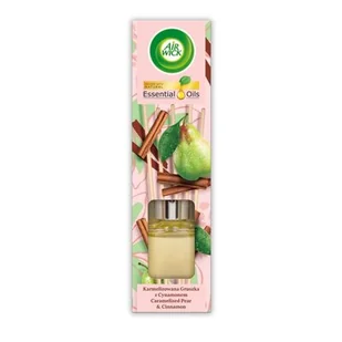 AIR WICK Essential Oils Pachnące Patyczki Zapachowe Karmelizowana Gruszka Z Cynamonem 40ml - Odświeżacze powietrza - miniaturka - grafika 1