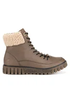 Botki damskie - Rieker Botki Y3465-24 Beżowy - miniaturka - grafika 1