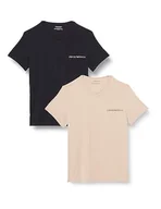Koszulki męskie - Emporio Armani T-shirt męski (2 sztuki), Rope/Marine, S - miniaturka - grafika 1