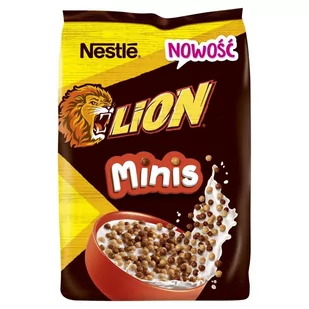 Nestlé Lion Minis Zbożowe kuleczki z czekoladą i pastą karmelową 400 g - Płatki śniadaniowe i musli - miniaturka - grafika 1