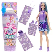 Lalki dla dziewczynek - Barbie Pop Reveal Bubble Tea Lalka Zapachowa Mleko Taro + Akcesoria Niespodzianki - miniaturka - grafika 1
