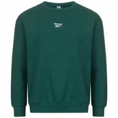 Bluzy męskie - REEBOK - BLUZA MĘSKA - CL WDE FL CREW HT9773 ZIELONA - miniaturka - grafika 1