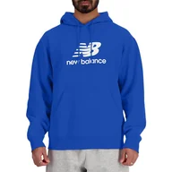 Bluzy męskie - Bluza New Balance MT41501BUL - niebieska - miniaturka - grafika 1