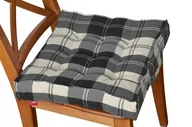 Meble modułowe i akcesoria - Dekoria Siedzisko Kuba na krzesło krata czarno-biała 40 × 40 × 6 cm Edinburgh 210-115-74 - miniaturka - grafika 1
