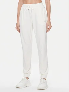 Guess Spodnie dresowe V3BB27 KBXI2 Écru Regular Fit - Spodnie sportowe damskie - miniaturka - grafika 1