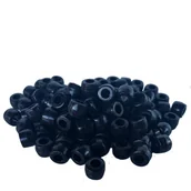 Ozdoby do włosów - Koraliki Nawlekane Kulki #Black - miniaturka - grafika 1