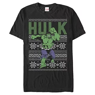 Koszulki i topy damskie - Marvel Unisex Avengers Classic-Hulk Ugly Top Organic Short Sleeve T-Shirt Black, M, czarny, M - grafika 1