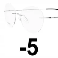 Okulary korekcyjne, oprawki, szkła - OKULARY KOREKCYJNE bezramkowe LENONKI -5 - miniaturka - grafika 1