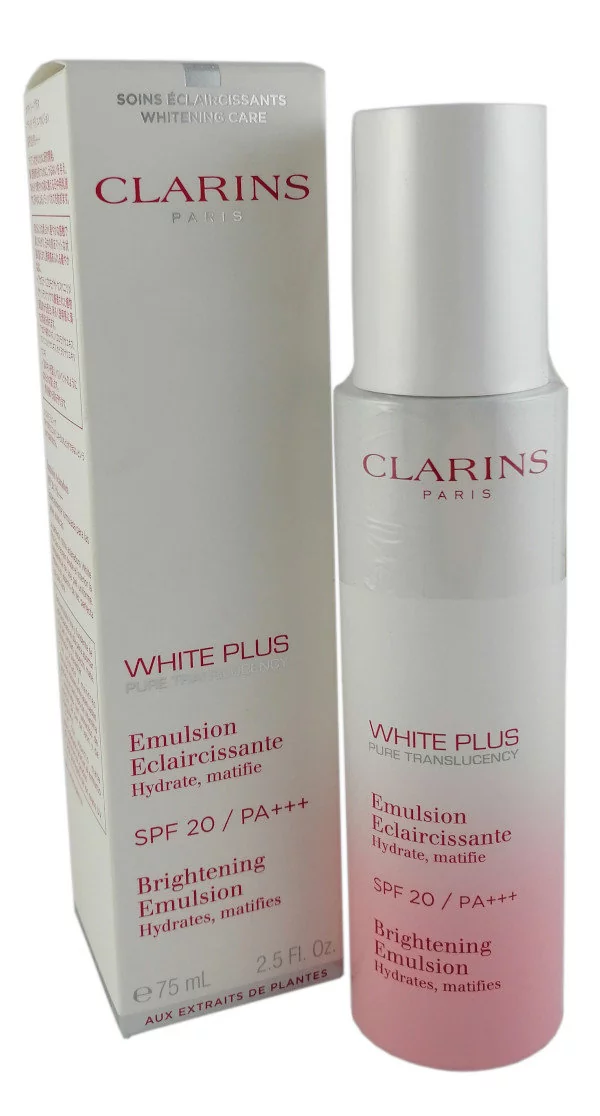 Clarins White Plus emulsja do twarzy, SPF20, emulsja do twarzy, 75 ml