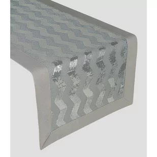 Bieżnik 50 x 100 Dekoracyjny Crystal 932 Szary - Obrusy i serwetki - miniaturka - grafika 2