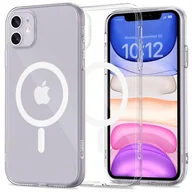 Etui i futerały do telefonów - Etui TECH-PROTECT Flexair MagSafe do Apple iPhone 11 Przezroczysty - miniaturka - grafika 1