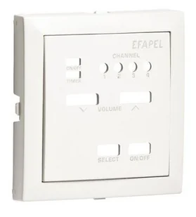 EFAPEL AQUARELLA ELEMENT CENTRALNY DO STEROWNIKA DŻWIĘKU MONO PERŁOWY 90704 TPE - Sterowniki i przekaźniki - miniaturka - grafika 1