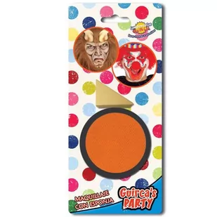 Guirca Make-up party "Farba do makijażu z gąbeczką", pomarańczowa, GUIRCA , 9 g GU15621 - Gadżety dla niej i dla niego - miniaturka - grafika 1