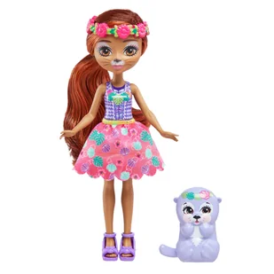 Enchantimals Oneda Otter Lalka Wydra + figurka Kelpie HXB98 - Lalki dla dziewczynek - miniaturka - grafika 1