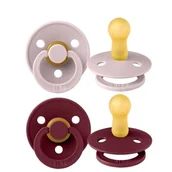 Smoczki uspokajające - BIBS Colour 2 - Pack Pink Plum & Elderberry m Smoczek Uspokajający Kauczuk Hevea - miniaturka - grafika 1