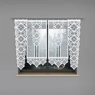 Firany - Firana panelowa Klaudia 120 x 60 cm biały - miniaturka - grafika 1