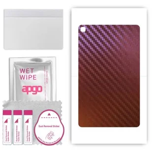 Folia naklejka skórka strukturalna na TYŁ do Samsung Galaxy Tab A 8.0 & S Pen (2019) - Carbon Kameleon CAKA5 - apgo SKINS - Akcesoria do tabletów i e-booków - miniaturka - grafika 1