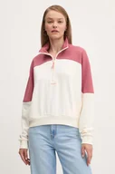 Bluzy damskie - Converse bluza damska kolor beżowy z aplikacją 10026781-A06 - miniaturka - grafika 1