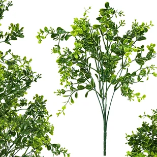 SZTUCZNA GAŁĄZKA DEKORACYJNA BUKSZPAN DODATEK STROIKÓW BUKIETÓW KOMPOZYCJI - Sztuczne kwiaty - miniaturka - grafika 1