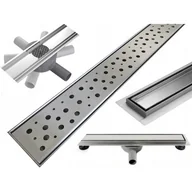 Odpływy liniowe - Odpływ liniowy MEXEN Flat 360° M12, obrotowy, srebrny, 70 cm - miniaturka - grafika 1