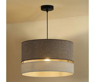 Duolla - Żyrandol na lince DOUBLE 1xE27/15W/230V śr. 40 cm brązowy/szary - Lampy sufitowe - miniaturka - grafika 1