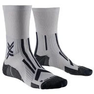 Skarpetki sportowe męskie - X-SOCKS Skarpety biegowe TRAILRUN PERFORM CREW pearl grey/charcoal - miniaturka - grafika 1