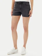 Spodenki damskie - Wrangler Szorty jeansowe Cowboy 112362695 Czarny Relaxed Fit - miniaturka - grafika 1