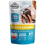 Mokra karma dla kotów - Frendi Mokra Karma Dla Dorosłych Kotów Z Kawałkami Kurczaka W Sosie 100 g - miniaturka - grafika 1