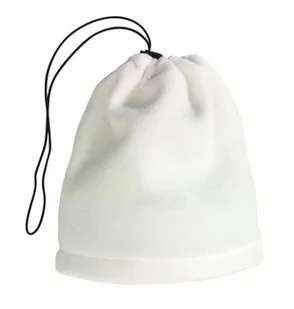 Polarowy szalik-czapka VARIOUS, biały - Czapki damskie - miniaturka - grafika 1