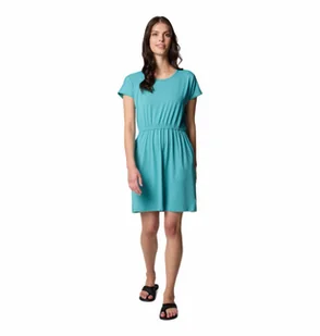 Sukienka techniczna z krótkim rękawem Columbia Chill River SS Dress teal - L - Sukienki - miniaturka - grafika 1