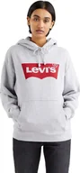 Bluzy damskie - Levi`s Levi's Graphic Standard Hoodie 184870020 szary M - miniaturka - grafika 1