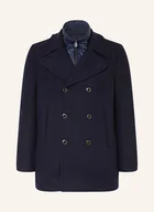 Płaszcze damskie - Peuterey Płaszcz Wełniany Pitloch blau - miniaturka - grafika 1