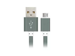 Kabel Leather Micro Usb Szary - Kable USB - miniaturka - grafika 1