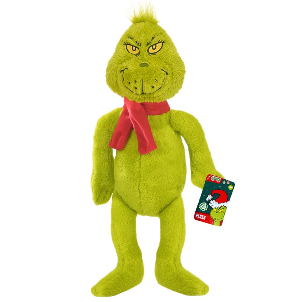 Oryginalny Grinch w Szaliku Maskotka 40 cm na Święta Przytulanka Świąteczna
