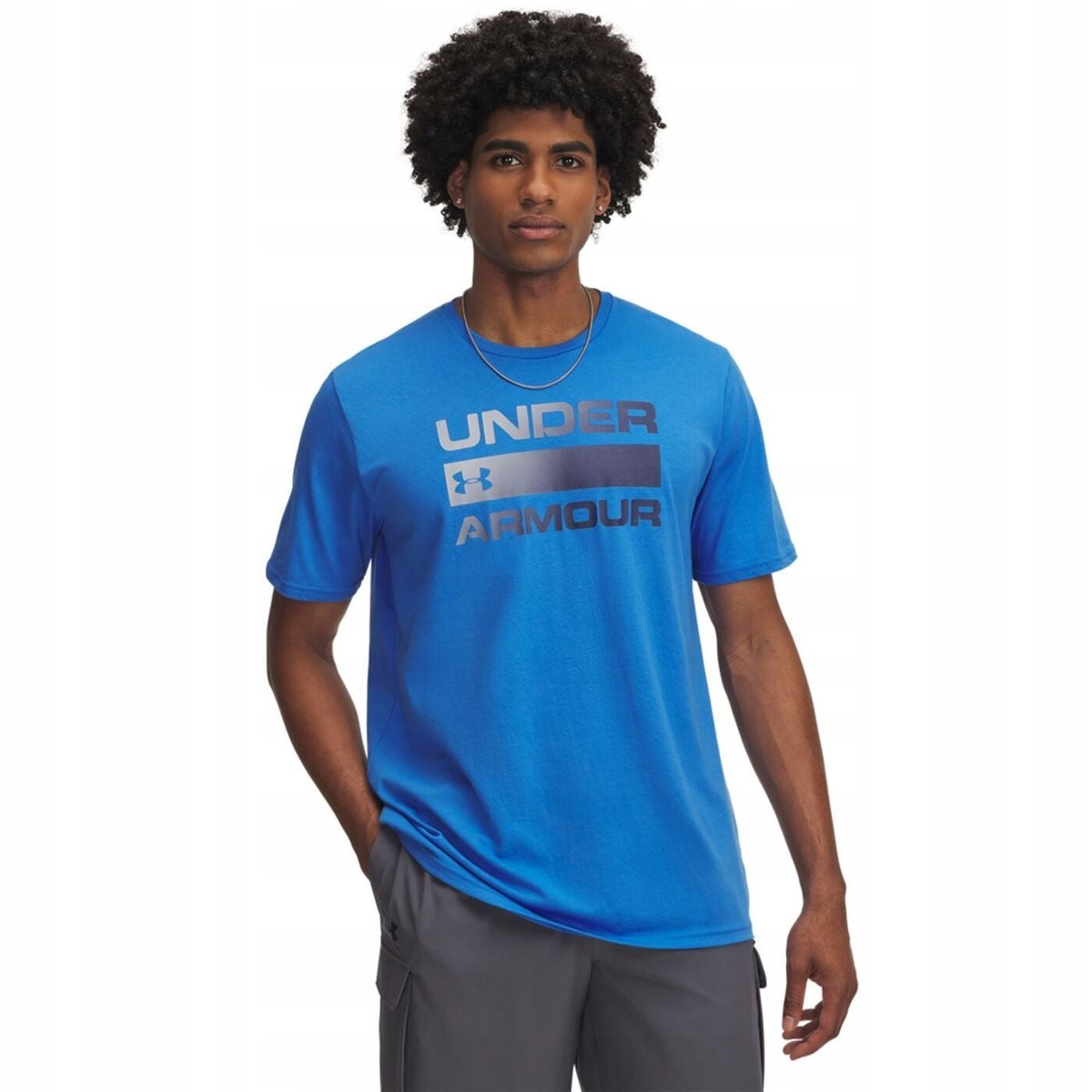 KOSZULKA T-SHIRT MĘSKI UNDER ARMOUR TEAM ISSUE WORDMARK SS M