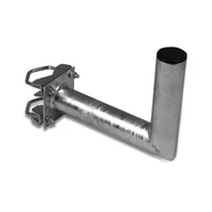 Uchwyty i mocowania do anten satelitarnych - Spacetronik Stojak Balkonowy Gięty L-40cm z rury 48mm SBALG40-SR48 - miniaturka - grafika 1